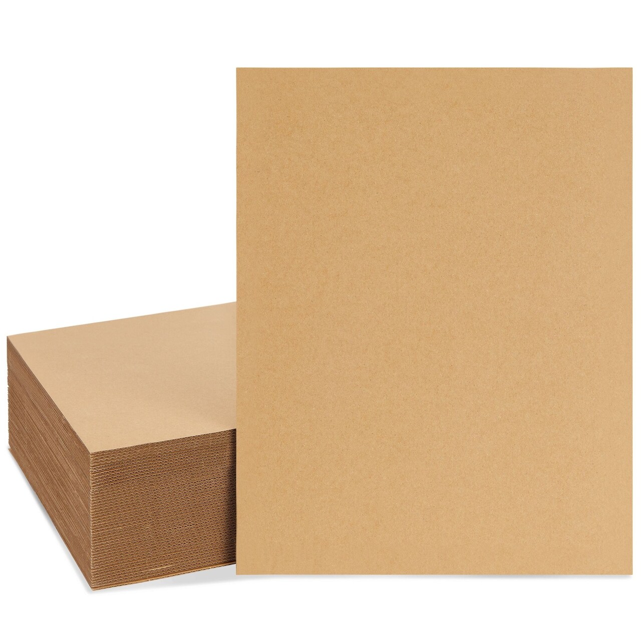 50-Pack Large Corrugated Cardboard Sheets for Mailers, 11x14 Flat Packaging Inserts Pads, Shipping, Packing, Mailing, Dividers, Crafts, DIY Art Projects Supplies (2mm Thick)